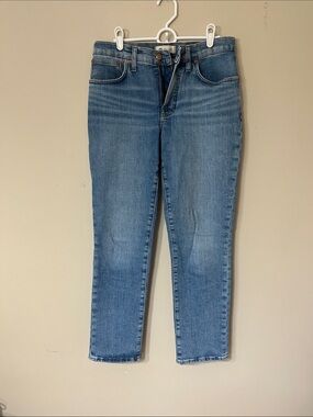 Madewell High-Rise Slim Jeans in Light Blue Wash